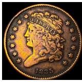 1835 Classic Head Half Cent NEARLY  UNCIRCULATED
