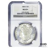 1880-S Morgan Silver Dollar NGC MS65+