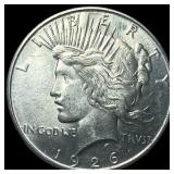1926-S Silver Peace Dollar CHOICE BU