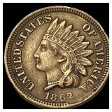 1862 Indian Head Cent CLOSELY UNCIRCULATED