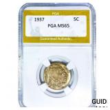 1937 Buffalo Nickel PGA MS65
