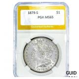 1879-S Morgan Silver Dollar PGA MS65