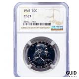 1963 Franklin Half Dollar NGC PF67