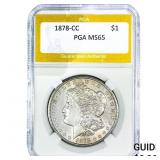 1921-S Morgan Silver Dollar PGA MS65