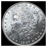1887 Morgan Silver Dollar GEM BU