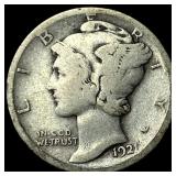 1921 Mercury Dime LIGHTLY CIRCULATED