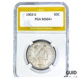 1903-S Barber Half Dollar PGA MS64+