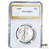 1938 Walking Liberty Half Dollar PGA MS66+