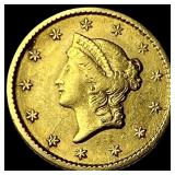 1853 Gold $1 Type 1 CLOSELY UNCIRCULATED