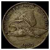1857 Flying Eagle Cent NEARLY UNCIRCULATED