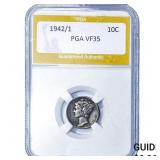 1942/1 Mercury Silver Dime PGA VF35