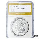 1897-O Morgan Silver Dollar PGA MS63