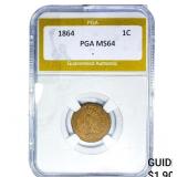 1864 Indian Head Cent PGA MS64
