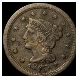 1849 Braided Hair Large Cent NICELY  CIRCULATED