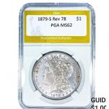 1879-S Rev 78 Morgan Silver Dollar PGA MS62