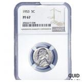 1953 Jefferson Nickel NGC PF67