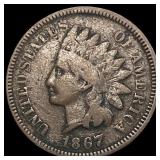 1867 Indian Head Cent LIGHTLY CIRCULATED