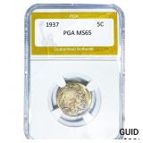 1937 Buffalo Nickel PGA MS65