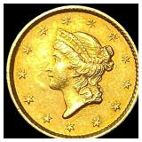 1852 Gold $1 Liberty Head Type 1 CLOSELY  UNCIRCU
