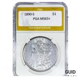 1890-S Morgan Silver Dollar PGA MS63+