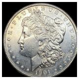 1901-S Silver Morgan Dollar CHOICE AU
