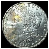 1887 Silver Morgan Dollar GEM BU