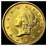1852 Gold $1 Liberty Head CLOSELY UNCIRCULATED