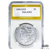 1900-O/CC Morgan Silver Dollar PGA AU53