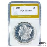 1889 Morgan Silver Dollar PGA MS64 PL