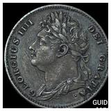 1826 Great Britain George IV Copper Farthing HIGH