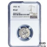 1953 Jefferson Nickel NGC PF67