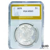 1878 Morgan Silver Dollar PGA MS63