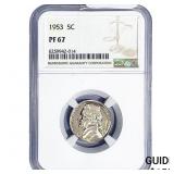 1953 Jefferson Nickel NGC PF67