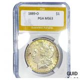 1889-O Morgan Silver Dollar PGA MS63