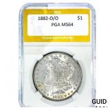 1882-O/O Morgan Silver Dollar PGA MS64