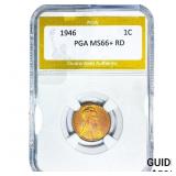 1946 Wheat Cent PGA MS66+ RD