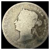 1872 Canada Silver 25 Cents - Victoria NEARLY UNCI