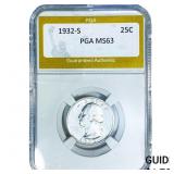 1932-S Washington Silver Quarter PGA MS63