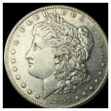 1891-S Silver Morgan Dollar CLOSELY UNCIRCULATED