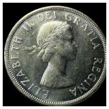 1958 Canada Silver Dollar British Columbia UNCIRCU
