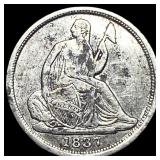 1837 Silver Half Dime (No Stars) NEARLY UNCIRCULAT