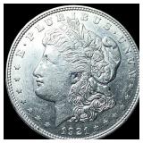 1921 Silver Morgan Dollar CLOSELY  UNCIRCULATED