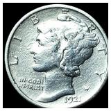 1921-D Silver Mercury Dime CLOSELY  UNCIRCULATED