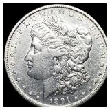 1891 Morgan Silver Dollar CLOSELY UNCIRCULATED