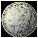 1894-O Silver Morgan Dollar LIGHTLY CIRCULATED