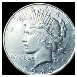 1923-D Silver Peace Dollar CHOICE AU