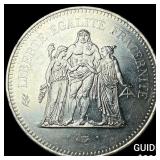 1977 France Silver 50 Francs