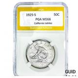 1925-S Jubilee Half Dollar PGA MS66
