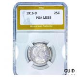 1916-D Barber Quarter PGA MS63
