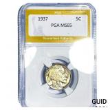 1937 Buffalo Nickel PGA MS65
